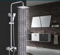 Offre Spéciale ultra-mince 8 10 16 pouces finition miroir pommeau de douche en acier inoxydable économie d'eau à haute pression pour toilettes salles de douche
