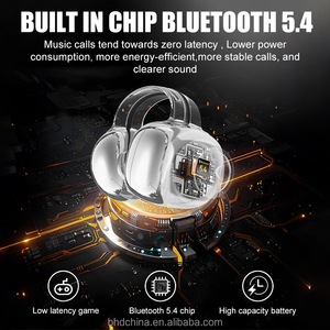Auriculares Inalámbricos de Conducción Ósea Bluetooth 5.4 con Clip para la Oreja, Cancelación de <span class=keywords><strong>Ruido</strong></span> ENC, Resistentes al Sudor, Auriculares Indoloros con Micrófono - Product Image 6