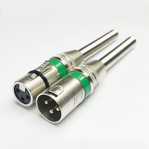 <span class=keywords><strong>Bonico</strong></span> Logotipo personalizable 6,35mm de diámetro Aislamiento de plata Niquelado Micrófono de tres núcleos Enchufe de audio de resorte - Product Image 1