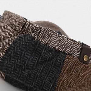 หมวกเบเร่ต์สไตล์อังกฤษยอดนิยมประจำฤดูใบไม้ร่วง-ฤดูหนาวปี 2024 แฟชั่นสำหรับผู้ชายและผู้หญิง หมวกทรงนิวส์บอยลายก้างปลาสำหรับกิจกรรมกลางแจ้ง - Product Image 4