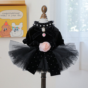 PETCIRCLE Pet Circle Spring and Autumn Pet Clothing Small Dog Puppy <b>Cat</b> <b>Clothes</b> Sahara Rose Wedding Dress - Product Image 5