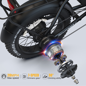 USA Warehouse Stock 48V 13AH 500W Lithium Battery Fat-Tire Mountain Foldable <b>Electric</b> Bicycle Portable Sale - Product Image 5