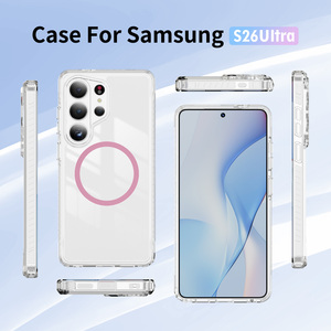 Étui de téléphone transparent magnétique ATB pour Samsung S26 Ultra Étui de téléphone <span class=keywords><strong>portable</strong></span> TPU+PC Coque arrière transparente pour Samsung - Product Image 4