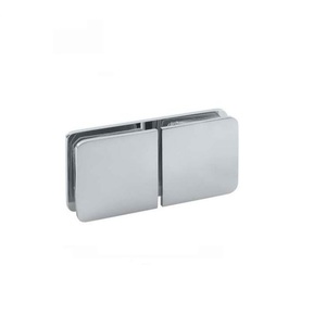 Soporte de <span class=keywords><strong>ducha</strong></span> de latón cromado C017 baño 180 grados clip de pared a <span class=keywords><strong>vidrio</strong></span> con esquina redonda lado recto - Product Image 1