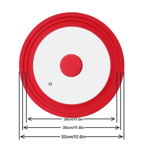 Couvercle universel <span class=keywords><strong>en</strong></span> <span class=keywords><strong>silicone</strong></span> <span class=keywords><strong>pour</strong></span> casseroles et poêles de 10,2 à 11,8 pouces, couvercle <span class=keywords><strong>en</strong></span> verre trempé multi-tailles <span class=keywords><strong>pour</strong></span> casseroles, poêles et sauteuses, résistant à la chaleur 26-28-30 cm - Product Image 6