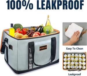 Échantillon gratuit Sac à lunch isotherme extra large et robuste Sac à dos isotherme portable glacière pour la livraison de nourriture Sac de rangement - Product Image 6