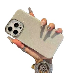 Pour iPhone 16 pour Apple 15Pro Max nouveau style luxe étoile paillettes étui de téléphone portable aspiration magnétique dur PC TPU couvertures arrière - Product Image 2