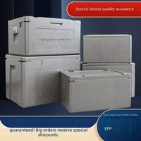 Grand incubateur alimentaire commercial chinois, boîte isotherme en mousse EPP pour stand, seau à glace de conservation de la chaleur, 4 blocs de glace offerts
