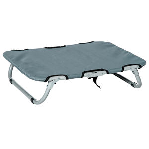 PawHut Folding <b>Dog</b> <b>Bed</b> in Steel and Oxford Fabric for Indoor and <b>Outdoor</b> Use, 59x46x15 cm, Grey - Product Image 1