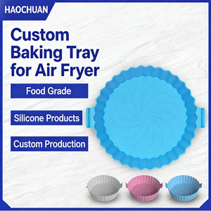 Stampi in <span class=keywords><strong>Silicone</strong></span> Personalizzati per Friggitrici ad Aria, Resistenti alle Alte Temperature, Antiaderenti, per Torte e Dolci - Product Image 2