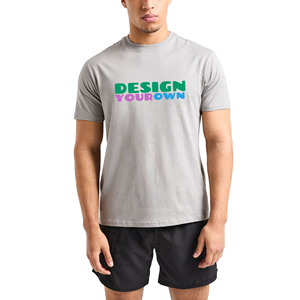 T-shirt homme 106653 Force Vintage à coupe décontractée, poids moyen, manches courtes, tricoté uni, anti-boulochage, motif carbone chiné sur le devant, grande taille haute - Product Image 6