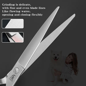 Huisdierverzorging Rechte Schaar 7,5 Inch JP VG10 Staal Scherpe Knipschaar voor Professionele Trimmer Dik Haar Knippen Student - Product Image 3