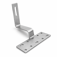 Gancho Solar Recto de Aluminio con Altura Ajustable de 100-250 mm para Techos de Lámina, Tejas y Metal Plano, Proveedor de Sistemas de Montaje Fotovoltaico