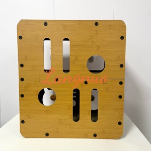 Villa de Lujo para Gatos de Doble Capa con una Puerta, Rascador de Cartón Corrugado para Gatos - Product Image 4