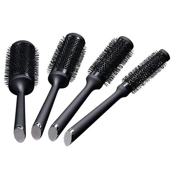 Custom Heat Resistant Salon Round Hair Brush 4 Sizes Ceramic Radial Hair Brushes