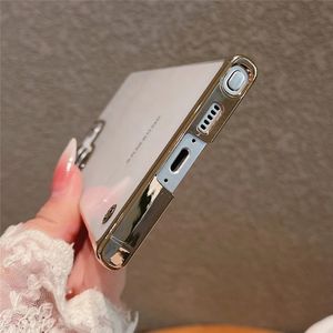 <span class=keywords><strong>เคส</strong></span>โทรศัพท์ไร้กรอบแบบบางสำหรับ <span class=keywords><strong>Samsung</strong></span> Galaxy S23 S22พิเศษบวก S21 <span class=keywords><strong>FE</strong></span> <span class=keywords><strong>S20</strong></span> Note 20 <span class=keywords><strong>5G</strong></span> ฝาครอบพลาสติกใสขอบชุบ - Product Image 2