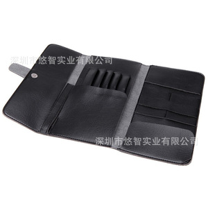 Customized leather hairdressing <b>tool</b> <b>bag</b>/storage <b>bag</b>, multi-functional folding storage <b>roll</b>, large capacity <b>tool</b> <b>bag</b>. - Product Image 3