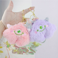Porte-monnaie figurine petit monstre, porte-clés pendentif pour sacs d'étudiants, objet décoratif, poupée monstre aux grands yeux, jouet en peluche, vente en gros