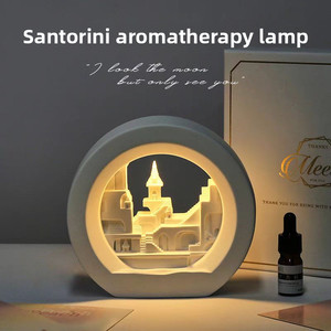 Santorini sáng tạo đá hương liệu sậy khuếch tán thiết lập ánh sáng ban đêm trang trí hương thơm Hộp Quà Tặng dropshipping tinh dầu thích hợp - Product Image 2