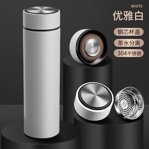 ขวดน้ำสแตนเลสสุญญากาศ ปราศจากสาร BPA  แบบเก็บความร้อน-เย็น  ขวดน้ำทรงตรง  พร้อมที่กรองชา  ขั้นต่ำในการสั่งซื้อน้อย - Product Image 3