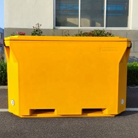 Boîte à poisson Rotomoulage Conteneur isotherme pour poisson et aliments Conteneur en plastique industriel pour garder au froid, au chaud ou frais