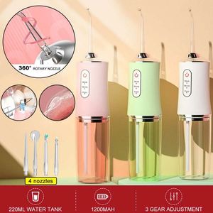 Irrigador Bucal Eléctrico Recargable de 220 ml, Mini Irrigador de Agua, Resistente al Agua, Limpieza Dental, Cuidado Bucal Inalámbrico - Product Image 4