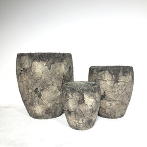 Modern Style Cement Flower Pots with Drainage Hole Eco-Friendly & Durable for Outdoor/Indoor Use Home Shopping Mall & Garden - Product Image 5