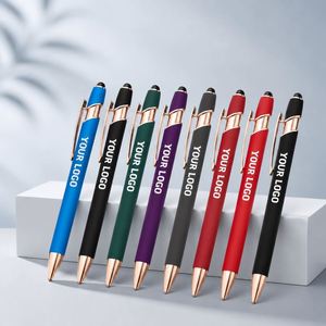 Stylo à bille promotionnel avec impression personnalisée gravée au laser, logo de marque, fabricant de stylos à bille, cadeau personnalisé, stylo en métal - Product Image 1