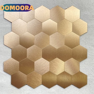 Venta al por mayor de fábrica: Azulejos de <span class=keywords><strong>mosaico</strong></span> de aluminio compuesto con patrones mixtos, autoadhesivos, para contratistas de interiores. - Product Image 1