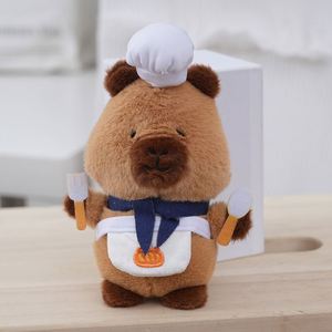 Pâtissier Capybara porte-clés jouets en peluche mignon Chef Capybara en peluche porte-clés peluche Capybara jouet griffe Machine poupée - Product Image 4
