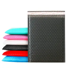 Hot sale premium custom black poly bubble mailers\/plastic mail bags\/padded envelopes shipping suppliers