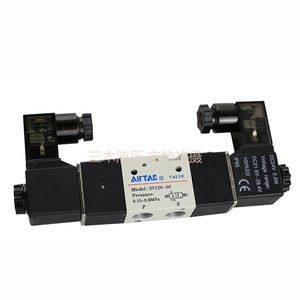 Válvula solenoide Airtac 3V120-06, válvula de control neumática con rosca interna de 1/4 pulgadas para gas DC24V - Product Image 1