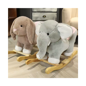 Décoration de jouets en peluche d'animal en peluche de cheval à bascule doux personnalisé d'OEM ODM - Product Image 5