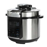 Nouvelle Cocotte-minute Électrique avec Fonction Friture, Écran Tactile Intelligent, Acier Inoxydable, 4L/5L/6L/8L/10L/12L, 100-240V, Vente en Gros Directe Usine