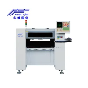 2022 HWGC Latest LED Smt Assembly manual smd component placement machine With 8pcs Head And 80 Feeders Simple Operation