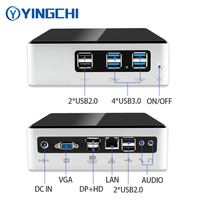 YINGCHI Mini PC NUC J6412 HD DP Home Office DDR4 RAM Ordinateur de bureau Win10 Linux