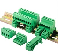 Connecteur industriel enfichable mâle-femelle, paire de bornes DIN 2EDGUKR-5.08 pour armoire de commande industrielle
