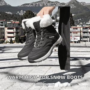 Nuevas Botas de Nieve Impermeables hasta la Rodilla, Suela de Goma Antideslizante, Forro de Peluche Cálido, Zapatos de Senderismo para Invierno, Caminatas al Aire Libre - Product Image 2