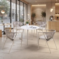Tables et chaises d'extérieur, tables de repas décontractées d'extérieur, tables et chaises de café pour balcon ou jardin en plein air