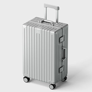 2024 nouvel ensemble de bagages à cadre en <span class=keywords><strong>aluminium</strong></span> ABS avec sac de chariot en métal pour bagages à main 20 pouces - Product Image 3