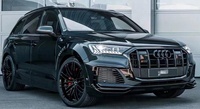 Kit carrosserie en fibre de carbone de style AB de haute qualité pour Audi Q7 2021-2024 : Lame avant, jupes latérales, diffuseur arrière, aileron supérieur, spoiler de pare-chocs