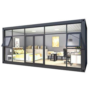 Изготовленная на заказ сборная офисная комната гостиная сборная стеклянная крошечная домашняя квартира для модульного офиса - Product Image 3