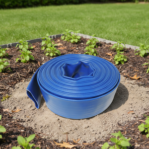 Tubo Flessibile in PVC per Irrigazione Agricola, Produzione Cinese, Tubo di Drenaggio Piatto per Agricoltura, 2-4 bar, 1.5-3-4-5-6-8 Pollici - Product Image 1