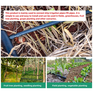 1/2 inch chủ đề để dn16mm barb nối khuỷu tay TEE thẳng nhỏ giọt tưới Ống doanh cho micro-phun tưới nước - Product Image 6