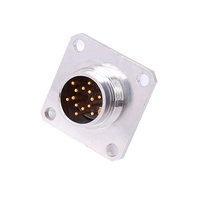 Connecteur de panneau M16 mâle/femelle à 2-24 broches, prise à souder métallique 20/24AWG IP67 pour alimentation et signalisation électrique d'automatisation - Vente chaude