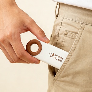 Wholesale Medibox Portable Mini Plastic Pill Dispenser Case Travel-friendly <b>Waterproof</b> 3 Grids <b>Storage</b> <b>Box</b> for Daily Weekly Use - Product Image 1