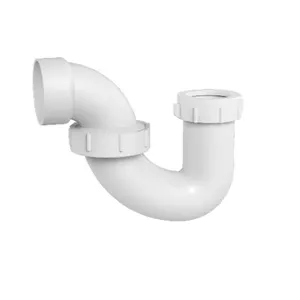 PVC drain pipe fittings TRAP White U.S. Standard