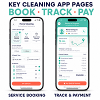 Aplicación de Servicio de Limpieza para el Hogar, Desarrollo de Aplicaciones para iOS y Android con Reserva de Servicios y Emparejamiento de Limpiadores, LionCreate