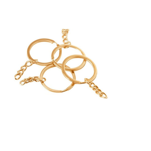 Portachiavi Ilan con Catena in Oro 30mm, Set da 8 Pezzi - Product Image 1