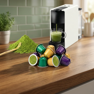 Selección Artesanal: Cápsulas de Té Matcha de Grado Ceremonial, Molidas en Piedra, de Primera Cosecha, Biodegradables - Product Image 1